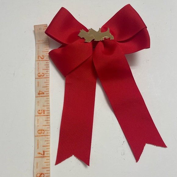 Hair Bow Barrette with Scottie Dogs Handmade Vintage preppy - Picture 4 of 4